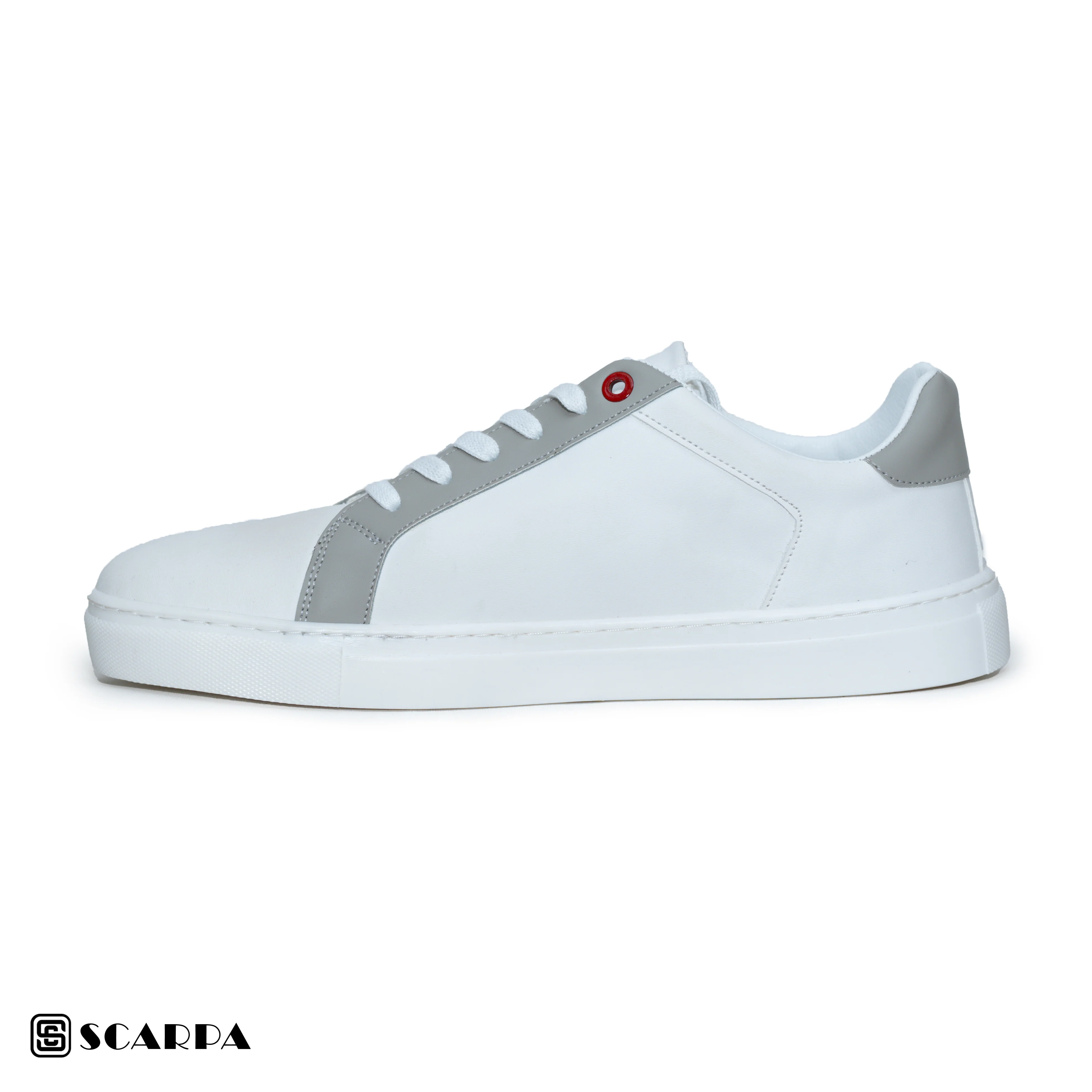 Scarpaa Comfartable Fashion Sneakers model V190 WHITE&GRAY - Image 3